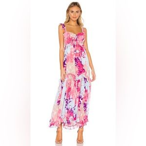 MISA Los Angeles Otavia Dress 
Color: Multi Rainbow 
Size: XS